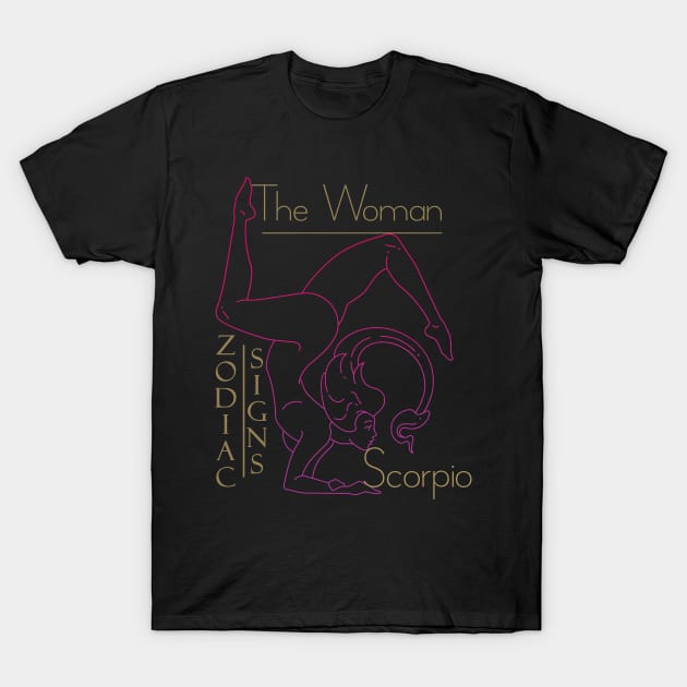 The woman Scorpio T-Shirt by KrasiStaleva